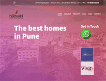 Tablet Screenshot of nirmandevelopers.in